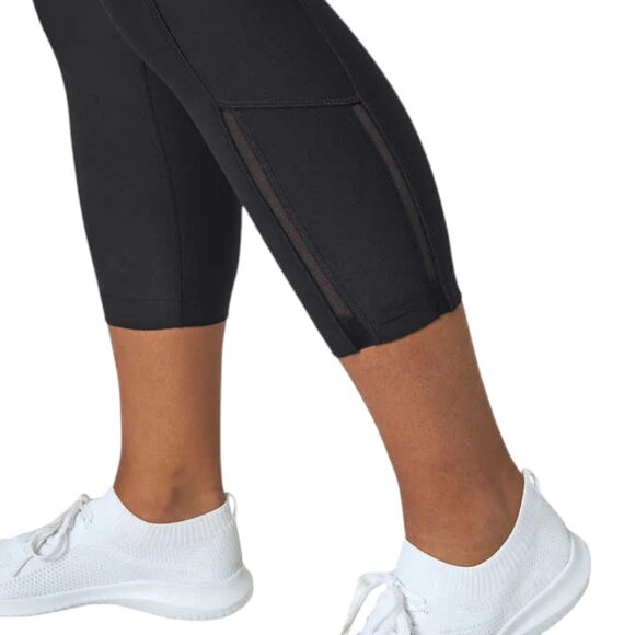 NEW Mondetta High-Rise Jacquard Panel Legging | Black - Picture 3 of 6